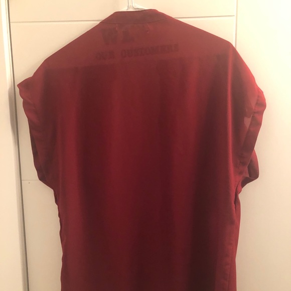 Maroon dress shirt, button up or leave open - Picture 4 of 4